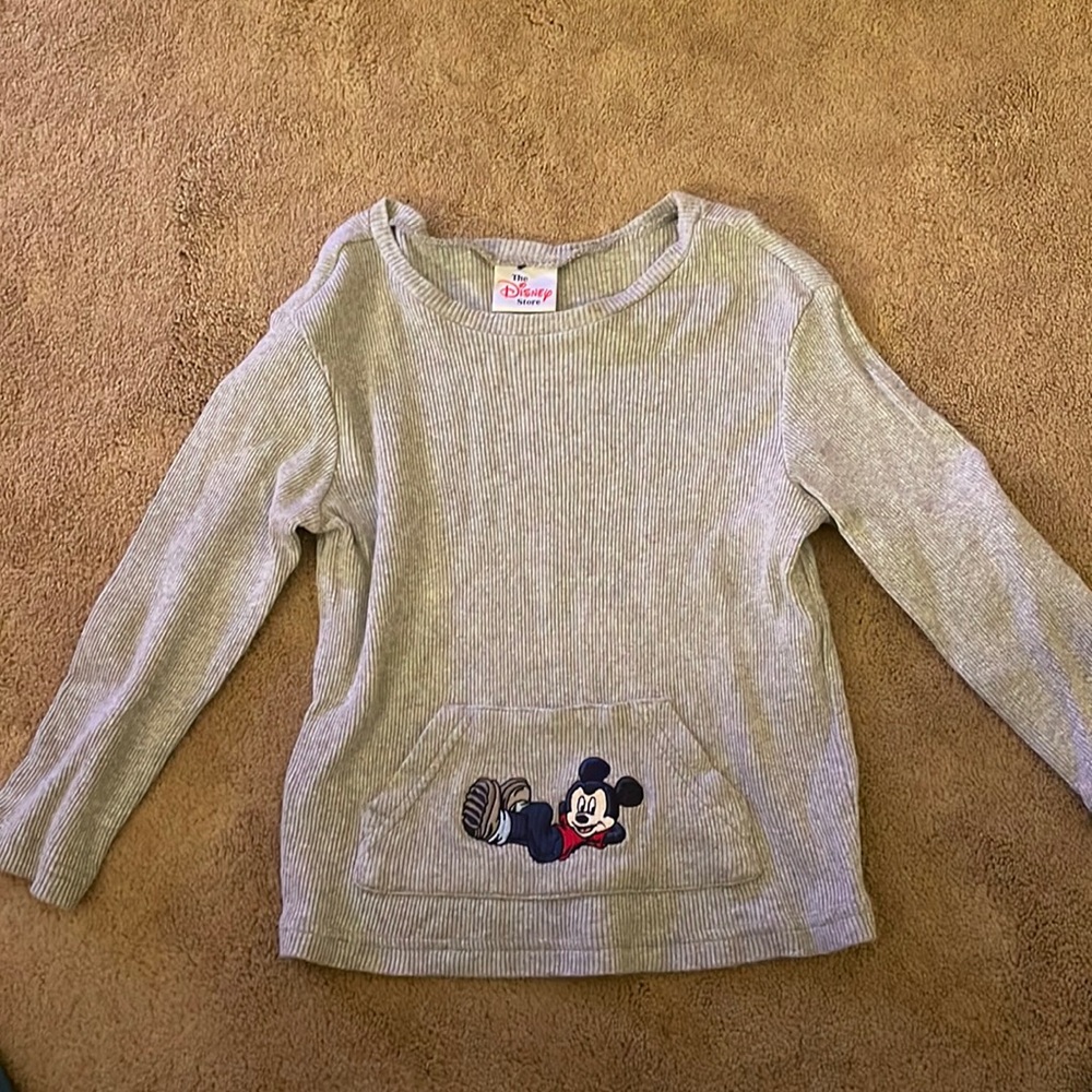 Vintage Disney store Mickey Mouse boys long sleeve shirt youth medium
